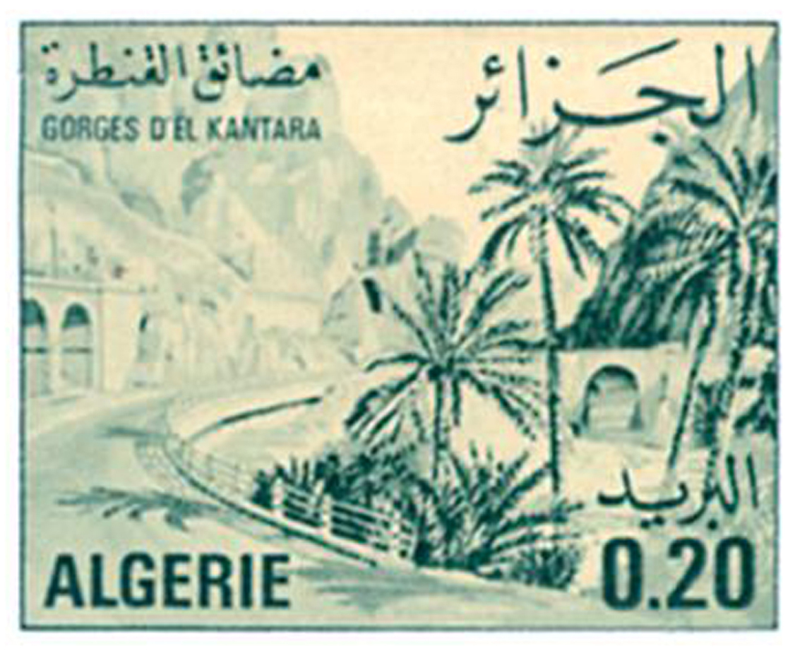 Résultat de recherche d'images pour "algerie - timbres/el kantara"